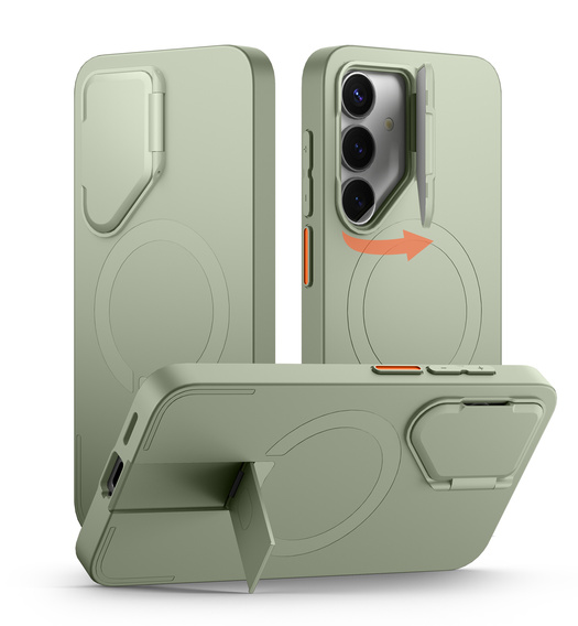 Θήκη για Samsung Galaxy S25, Suritch Shockproof, για MagSafe, πράσινη