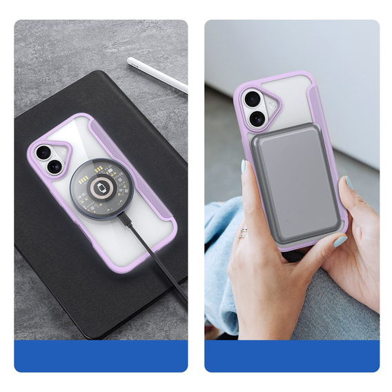 Θήκη Dux Ducis για iPhone 17, Skin X Pro, με πτερύγιο, για MagSafe, μοβ