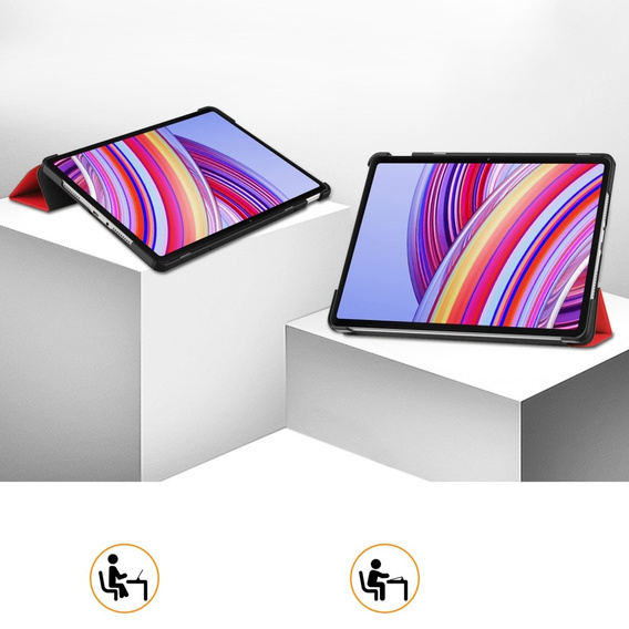 Θήκη για Xiaomi Redmi Pad Pro / Xiaomi Poco Pad, Smartcase, κόκκινη