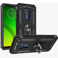 θωρακισμένη θήκη για Motorola Moto G7 Power, Nox Case Ring, μαύρη