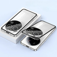 θήκη για το Xiaomi 15 Ultra, Magnetic Dual Glass, ασημένια