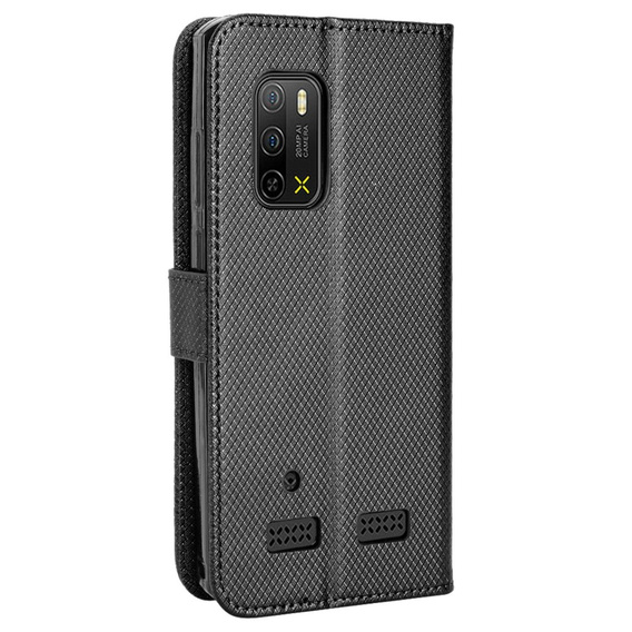 Θήκη με πτερύγιο για Ulefone Armor X10 / X10 Pro, Wallet Smart Magnet Case, μαύρη