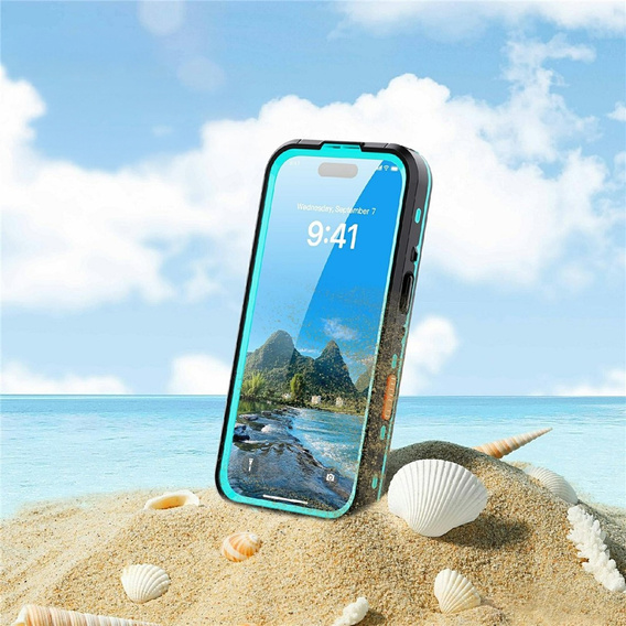 Θήκη για iPhone 17 Pro, αδιάβροχη IP68, SHELLBOX MagSafe, μπλε