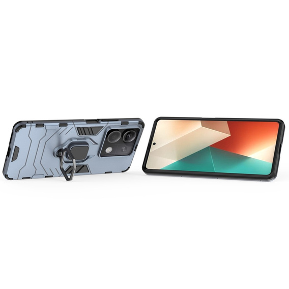 Θήκη για Xiaomi Redmi Note 13 5G, Kickstand Ring, μπλε