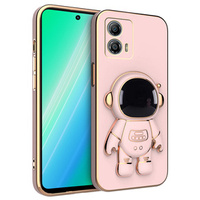 Θήκη για Motorola Moto G53 5G, Astronaut, ροζ rose gold