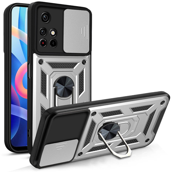 Θήκη για Xiaomi Poco M4 Pro 5G / Redmi Note 11S 5G, CamShield Slide, μπλε