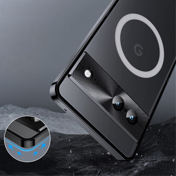 θήκη προστασίας κάμερας για το Google Pixel 8, CamShield MagSafe, διαφανής / μαύρη