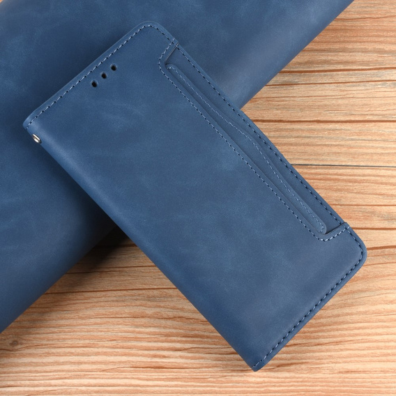Θήκη με πτερύγιο για Motorola Edge 60 / 60 Fusion, Card Slot, σκούρο μπλε