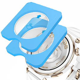 2x ERBORD μετριασμένο γυαλί για Huawei Watch GT 5 Pro 42mm, με πλαίσιο τοποθέτησης