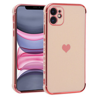 Θήκη για Apple iPhone 11, Electro heart, ροζ rose gold