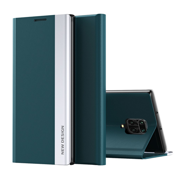 Θήκη με πτερύγιο για Xiaomi Redmi Note 9S/9 Pro/9 Pro Max, Side Magnetic, πράσινη