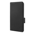 Θήκη με πτερύγιο για Motorola Moto G72, Wallet Litchi Magnet, μαύρη