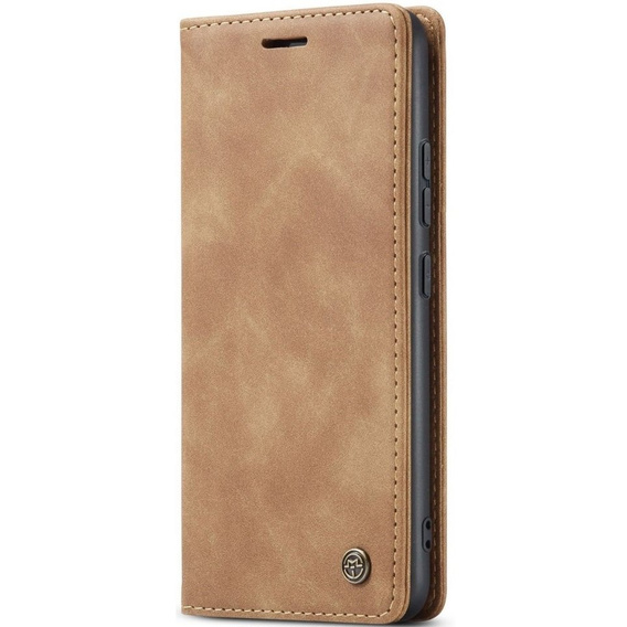θήκη CASEME για Xiaomi 12T / 12T Pro, Leather Wallet Case, καφέ