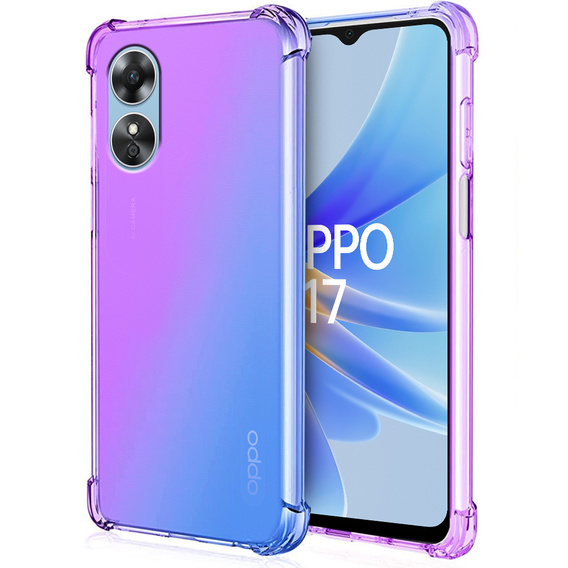 θήκη για το Oppo A17, Gradient Dropproof, Μωβ / μπλε