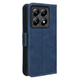Θήκη με πτερύγιο για Xiaomi 14T, Card Slot, σκούρο μπλε