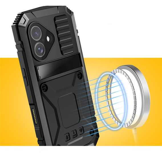 Θήκη R-JUST με βάση και ενσωματωμένο γυαλί για iPhone 17