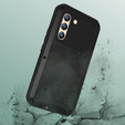 Love Mei Θήκη για Samsung Galaxy S22, armored with glass, μαύρη
