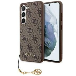 GUESS Θήκη για Samsung Galaxy A55, 4G Charms Collection Hardcase, καφέ