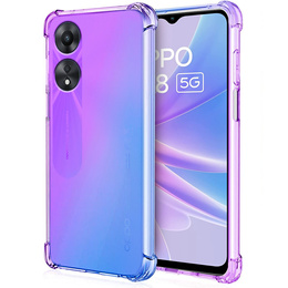 θήκη για το Oppo A78 5G, Gradient Dropproof, Μωβ / μπλε