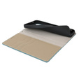 Θήκη με πτερύγιο για Samsung Galaxy S25, Litchi Skin Grain, μπλε