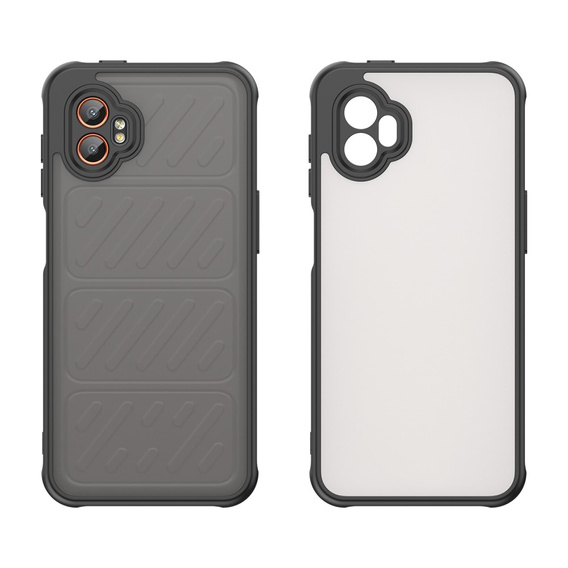 Θήκη για Samsung Galaxy Xcover 7 Pro, Fusion Hybrid, διαφανής / μαύρη