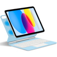 Θήκη πληκτρολογίου για iPad 10.9" 2022 (10 gen.) / iPad 11" 2025 A16 (11 gen.), Magnetic Keyboard Touchpad, μπλε
