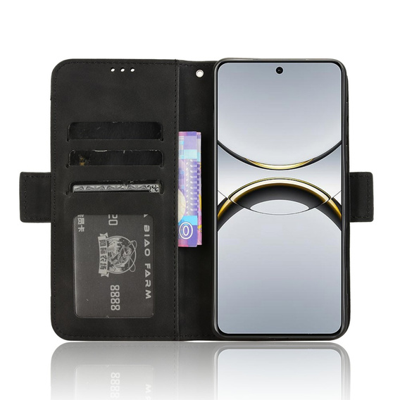 Θήκη με πτερύγιο για Oppo Find X8 Pro, Card Slot, μαύρη