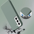 Θήκη για Samsung Galaxy S22 5G, Silicone Lite, σκούρα πράσινη