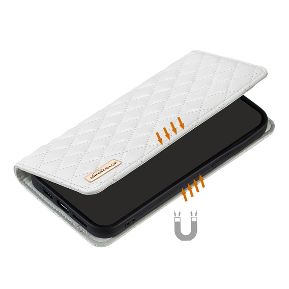 Θήκη με πτερύγιο για Samsung Galaxy A54 5G, Wallet, BINFEN COLOR, λευκή