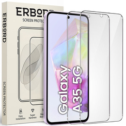 2x Μετριασμένο γυαλί ERBORD 9H Hard Glass στην οθόνη για Samsung Galaxy A35 5G