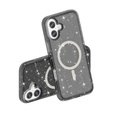 Θήκη για iPhone 17, για MagSafe, glitter, ημιδιαφανές μαύρο