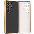 Θήκη για Samsung Galaxy S25 Ultra, GKK Leather, μαύρη