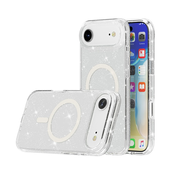 Θήκη για iPhone Air, για MagSafe, γυαλιστερή, διάφανη