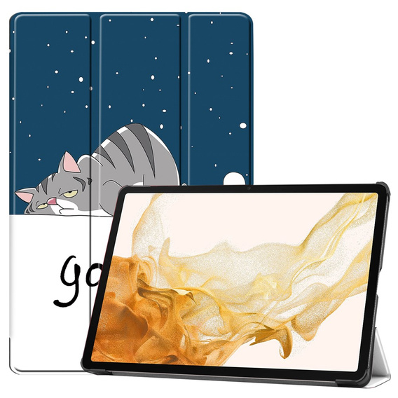 Θήκη για Samsung Galaxy Tab S9 Plus, Smartcase, sleeping cat