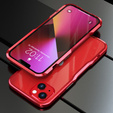 Θήκη LUPHIE για iPhone 13 Mini, Armor Bumper, κόκκινη
