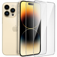 2x Μετριασμένο γυαλί ERBORD 9H Hard Glass στην οθόνη για iPhone 14 Pro
