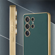 Θήκη για Samsung Galaxy S25 Ultra, GKK Leather, πράσινη