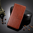 Θήκη με πτερύγιο για Motorola Moto G14, Crazy Horse Wallet, καφέ
