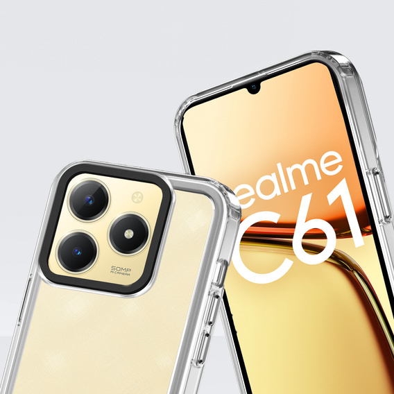 Θήκη για Realme C61, Fusion Hybrid, διαφανής