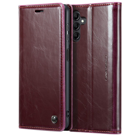 θήκη CASEME για Samsung Galaxy A34 5G, Waxy Textured, κόκκινη