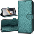 θήκη πτερύγιο για Motorola Moto G56 5G, Wallet Rhombus, πράσινη