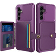 Θήκη για Samsung Galaxy S23 FE, Card Holder Kickstand, μωβ