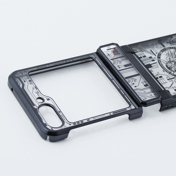Θήκη για Samsung Galaxy Z Flip 5 5G, Mechanical Legend, μαύρη