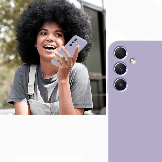 Θήκη για Samsung Galaxy A34 5G, Silicone Lite, μωβ