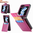 Θήκη για Samsung Galaxy Z Flip7 FE / Z Flip6, Card Slot Ring Case, μωβ