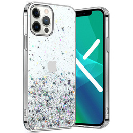 Θήκη για iPhone 13 Pro Max, Glittery, διαφανής