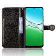 θήκη πτερύγιο για Oppo A5 5G / A5m, Wallet Rhombus, μαύρη