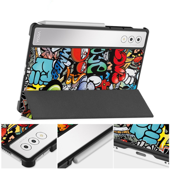 Θήκη για Lenovo Yoga Tab Plus, Smartcase, graffiti