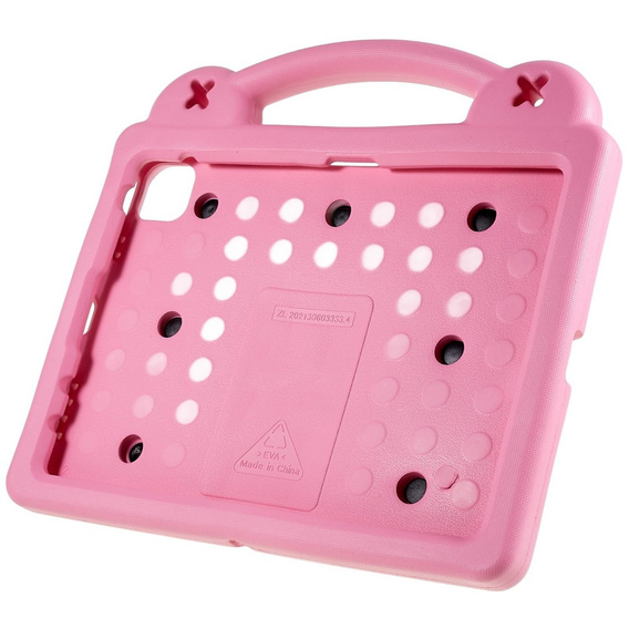 Παιδική θήκη για Apple iPad Air 11" 6 gen. 2024, Cute Patterns, με βάση, ροζ