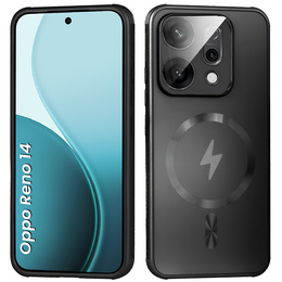 Θήκη για Oppo Reno 14, για MagSafe, με προστασία κάμερας, μαύρο